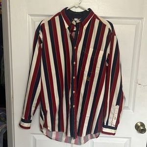 Vintage red white and blue striped Tommy Hilfiger